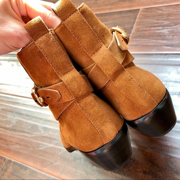 REBECCA MINKOFF⚡️Chestnut Suede Pointed Boots_9.5 - Picture 4 of 9